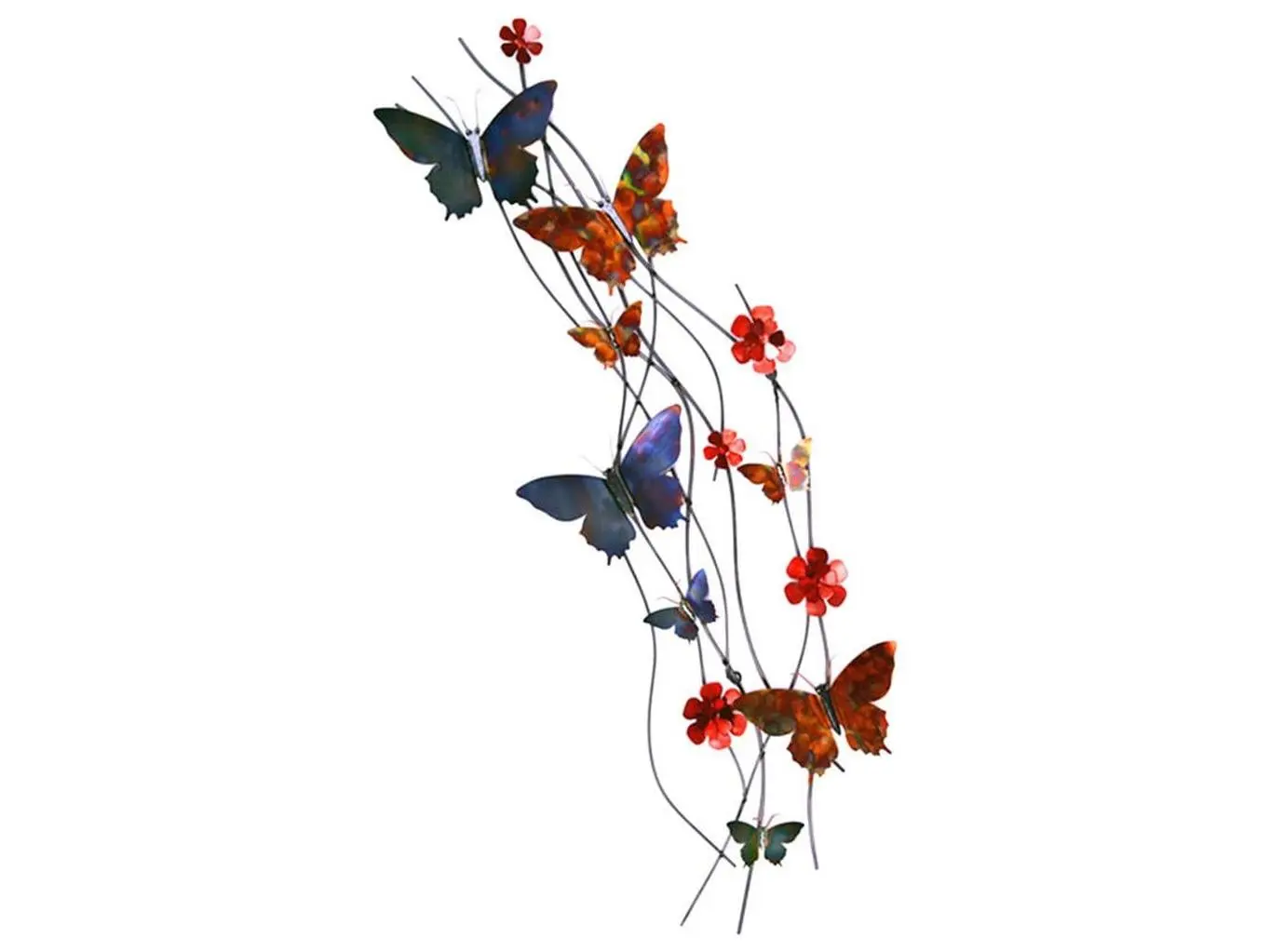 Peterson Artwares TY5007 Handcrafted Steel Dancing Inflight Wall-Mountable Artwork, Home Decor, Room Decoration