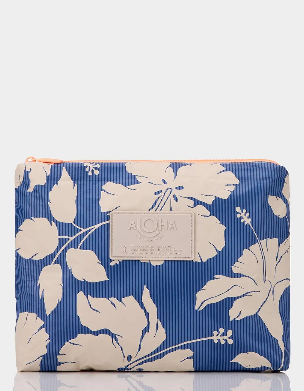ALOHA  Womens Collection Salina Tiny Stripe Mid Pouch, Navy Combo