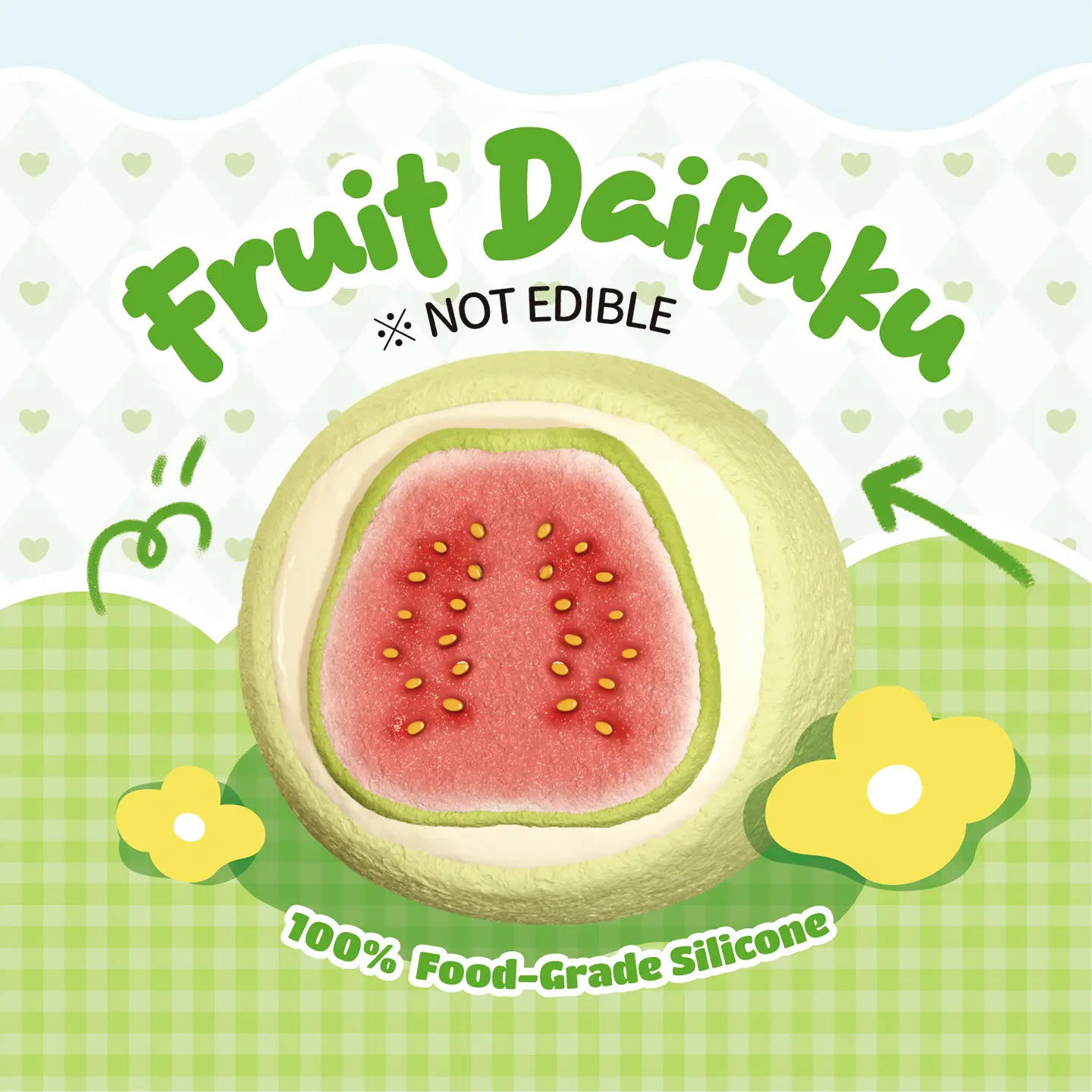 Fruit mochi Series Tabasquishy DIY relieve stress Blind Box 007