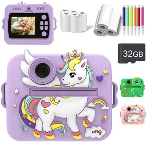 Kids Digital Camera with Fun Cartoon Design, Dual HD Cameras for Amazing Photos and Videos, Ideal Mini Toy for Creative Play, Portable Outdoor Toy, Boy Girl Birthday Gift
