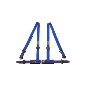 Harness with 4 fastening points OMP Road 4 Blue