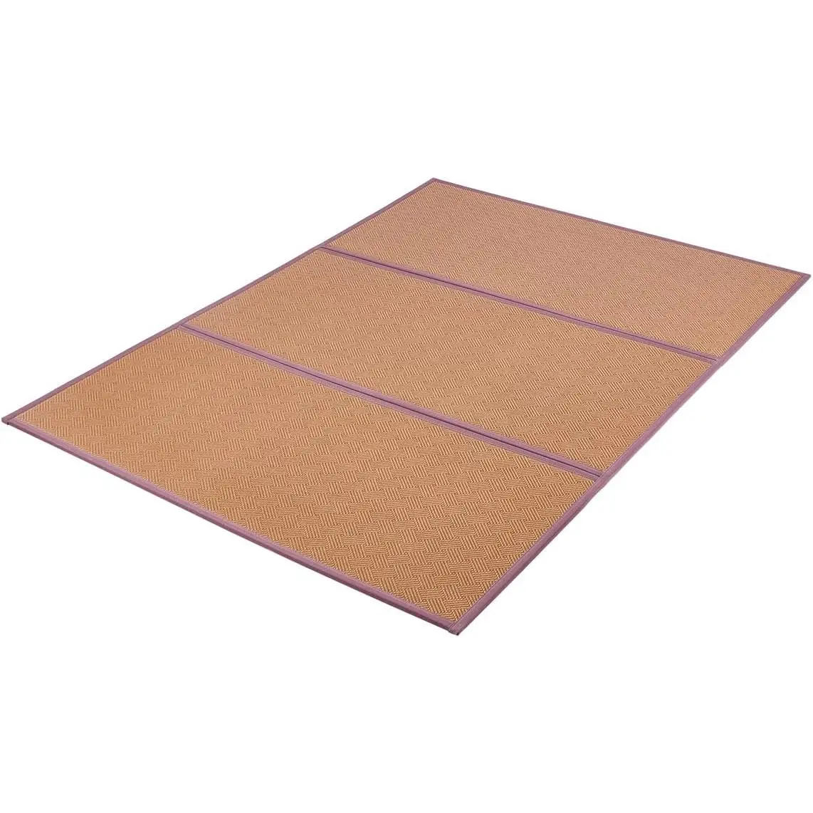 VEVOR Japanese Tatami Mat, Full XL - 55'' X 80'' Foldable Handwoven Rattan Tatami Mat, Non-Slip & Easily Cleaned Tatami Mattress, Summer Breathable Tatami for Sleeping, Meditation, Yoga