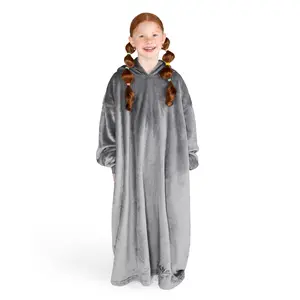 The Bare Homey - Youth Wearable Blanket - Microplush Side Pockets - Long Length