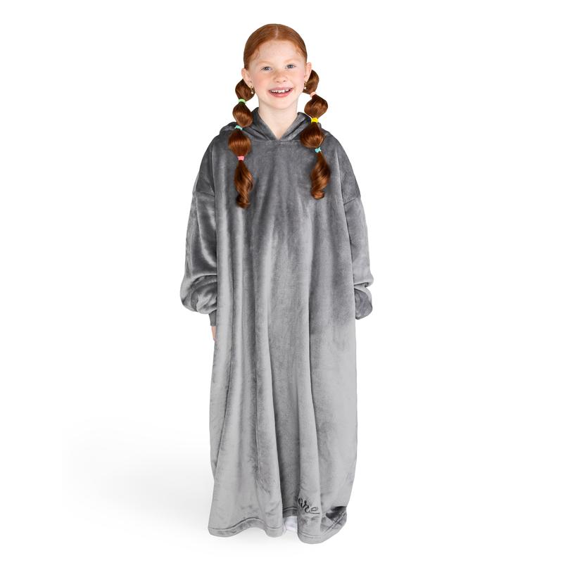 The Bare Homey - Youth Wearable Blanket - Microplush Side Pockets - Long Length