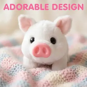 with Wagging Tail Electric Pig Can Walking Funny Electric Walking Pig Lovely Simulation Stuffed Animal Pig Gift