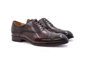 Avon Cap Toe Oxford in Leather Sole