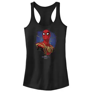 Juniors Womens Marvel Spider-Man: No Way Home Web of a Hero Racerback Tank Top