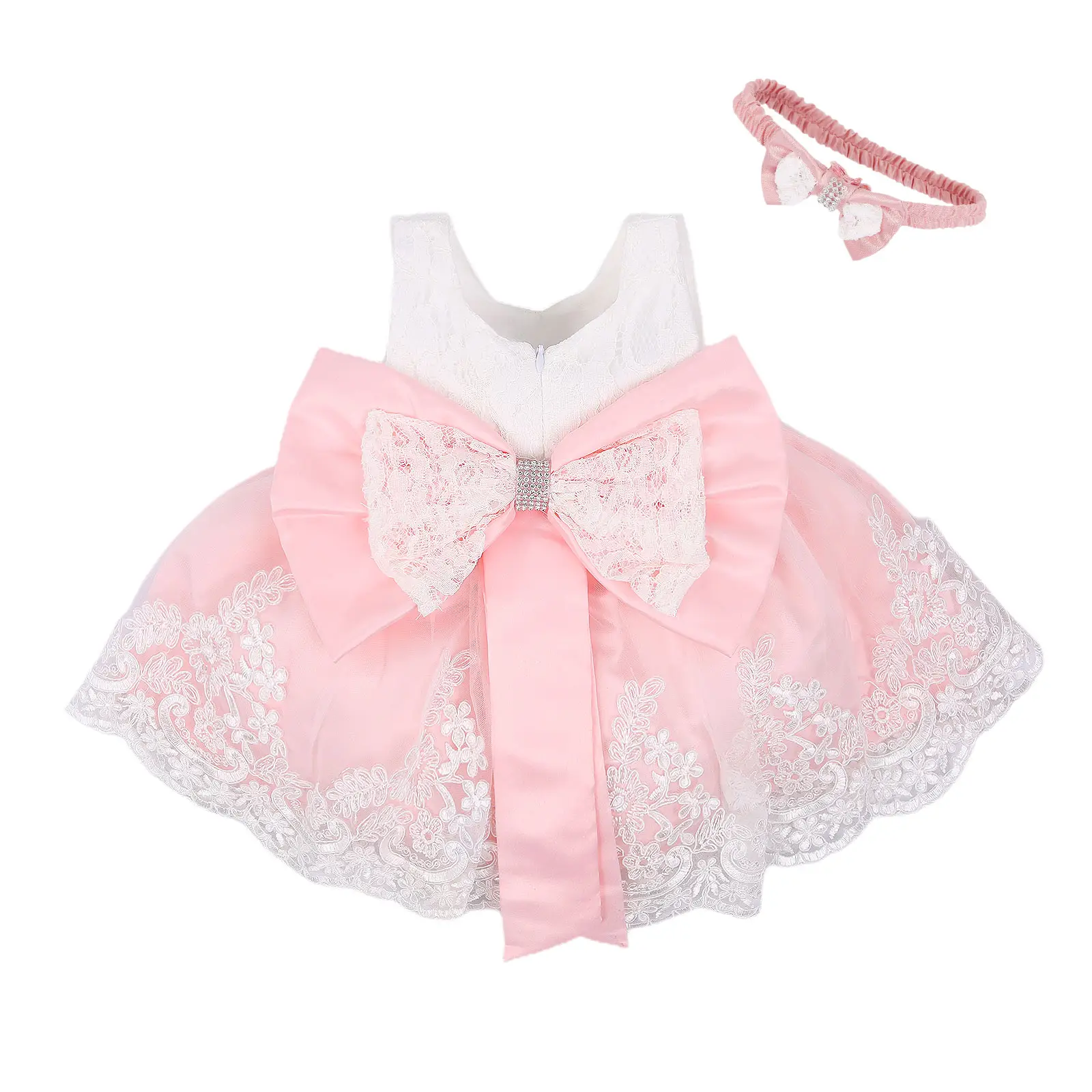 Kids Baby Girl Lace Tutu Dress Infant Toddler Wedding Flower Girl Dress First Birthday Formal Pageant Christening Dresses Costume