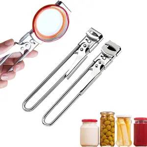 2026 Upgraded Easy Grip Jar Opener, Adjustable 430 Stainless Steel Lid Opener for Jars & Bottles, Easy Grip Jar Opener for Weak Hands, Non-Slip Kitchen Gadget, Indoor/Outdoor Use