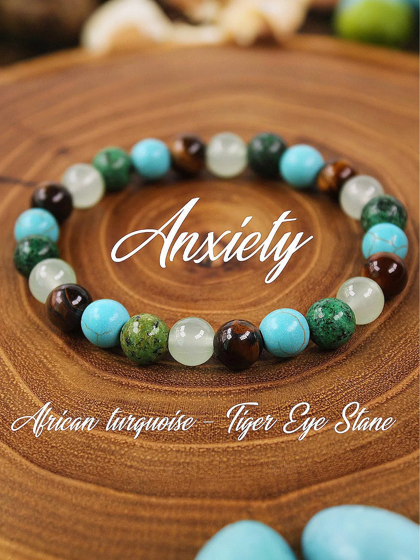 Spiritual Healing Stone Beaded Bracelet, Tiger Eye Bracelet, Elastic Cord Stretch Bracelet, Chakra Bracelet, Bohemian Boho Style Crystal Bracelet, Fashionable and Versatile Design Suitable for Wearing at Any Time