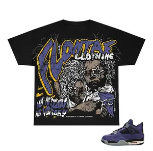 No Action , lakers 4s Graphic T-Shirt , Shirt To Match sneaker Streetwear Graphic Shirt Men Women