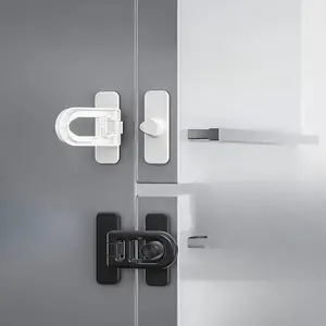 2pcs Easy-to-Install Refrigerator/Freezer Lock with Security Lock, no tools or drilling required, suitable for use in refrigerators, appliances, cabinets, and drawers.