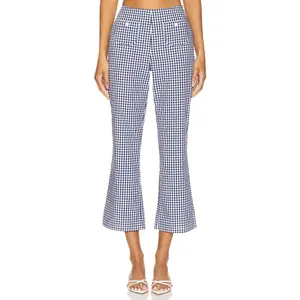 Frankies Bikinis Parlour Poplin Capri in Seaside Gingham