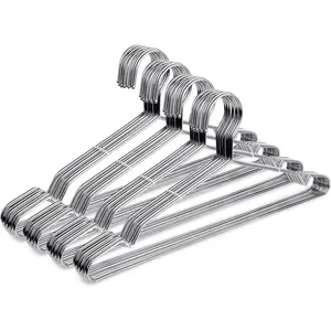 Wire Coat Hangers 40 Pack  Heavy Duty Stainless Steel Metal Ultra Thin Space Saving Clothes Hangers 16.5 Inch