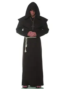 Brown Monk Robe - Religious - Jedi - Costume - Men - 2 Sizes