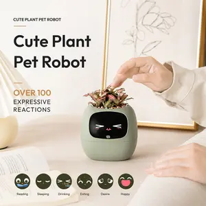 IVY Electronic Pet Smart Planter, Fun-Enhanced Smart Flowerpot, Home & Garden Supplies Flower Pot & Planter
