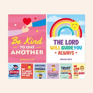 Bible Verse Posters for Kids | Set of 8