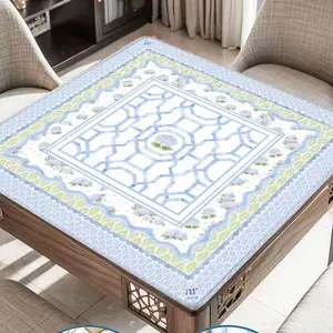The House of Hydrangea Mahjong Collection - Mahjong Mat, Racks & Case, Tablecloth, Tile Tote, LED Lamp, Beach Towel & MORE