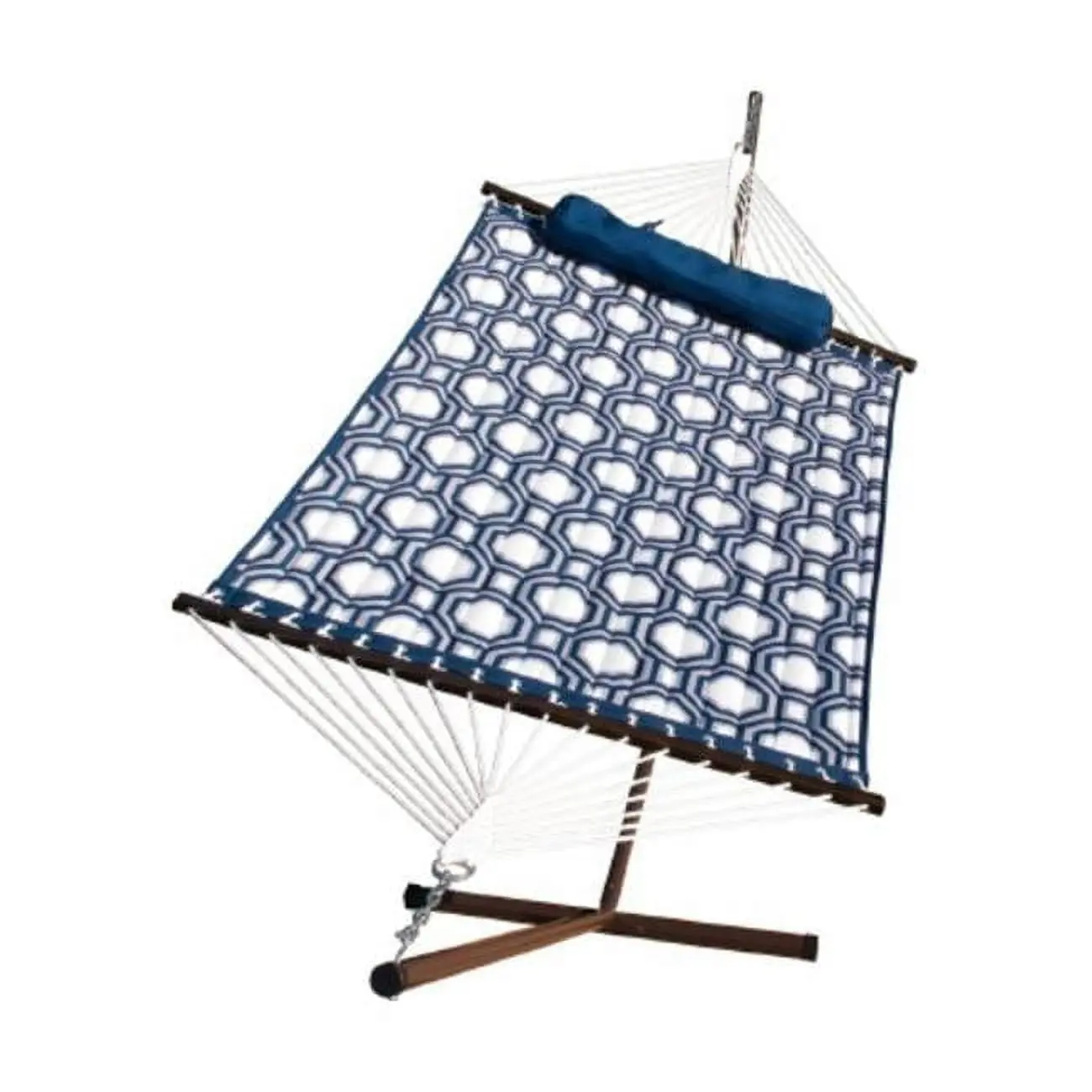 Algoma Quilted Hammock & Stand Combination, Blue