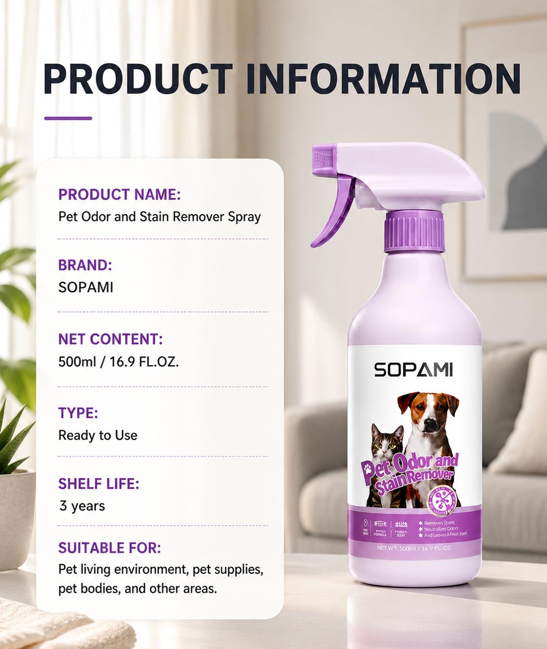 Pet odor cleaning product benefits