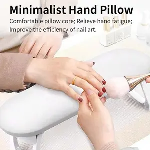 Foldable Plastic Nail Arm Rest, Soft Table Nail Pad, Acrylic Nail Hand Pillow for Salon Use, Beauty Tool Accessory