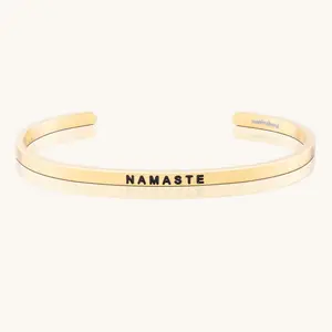 Namaste - Mantraband Adjustable Bracelet for Women Inspirational Jewelry Message Namaste - Mantraband Adjustable Bracelet for Women Inspirational Jewelry Message