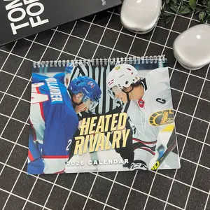 Heated Rivalry Ver 3 Calendar 2026, Hollander and Rozanov 2026 Calendar, Heated Rivalry Fan Merch, Best Lines Graphic Calendar, LGBTQ+ Lovers Art, Home Decorating