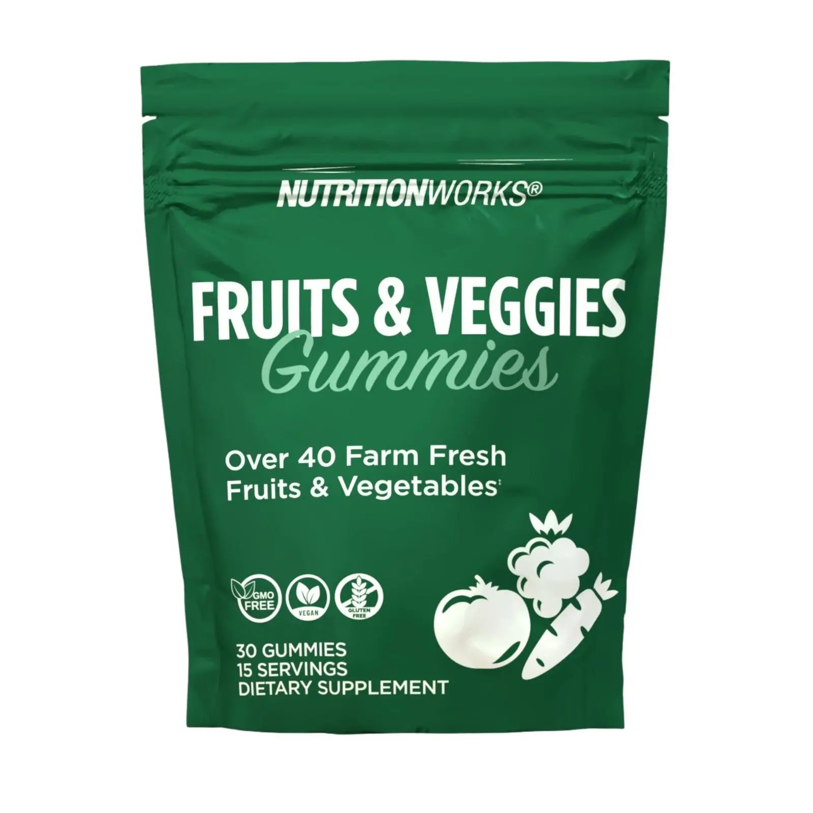 NutritionWorks Fruits & Veggies Gummies 30ct