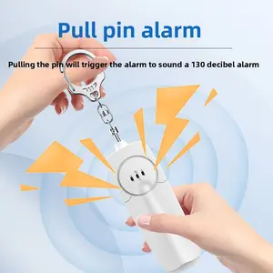 Girls anti-wolf self-defense artifact, flashlight keychain, field personal alarm