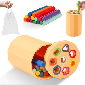 P-ITC074   Shape & Color Sorting Montessori Toys for Toddlers 1-3, Soft Silicone Sensory Toys, Preschool Learning Activities Matching Game, Educational Toy for Fine Motor Skills, Travel Gift for Boys and Girls