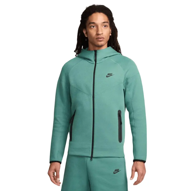Men's Full-Zip Casual Hoodie in a Stretch Cotton Blend, Windrunner-Style Sportswear with Scuba Hood & Zippered Pockets, 53% Cotton/47% Polyester, Sporty Chic