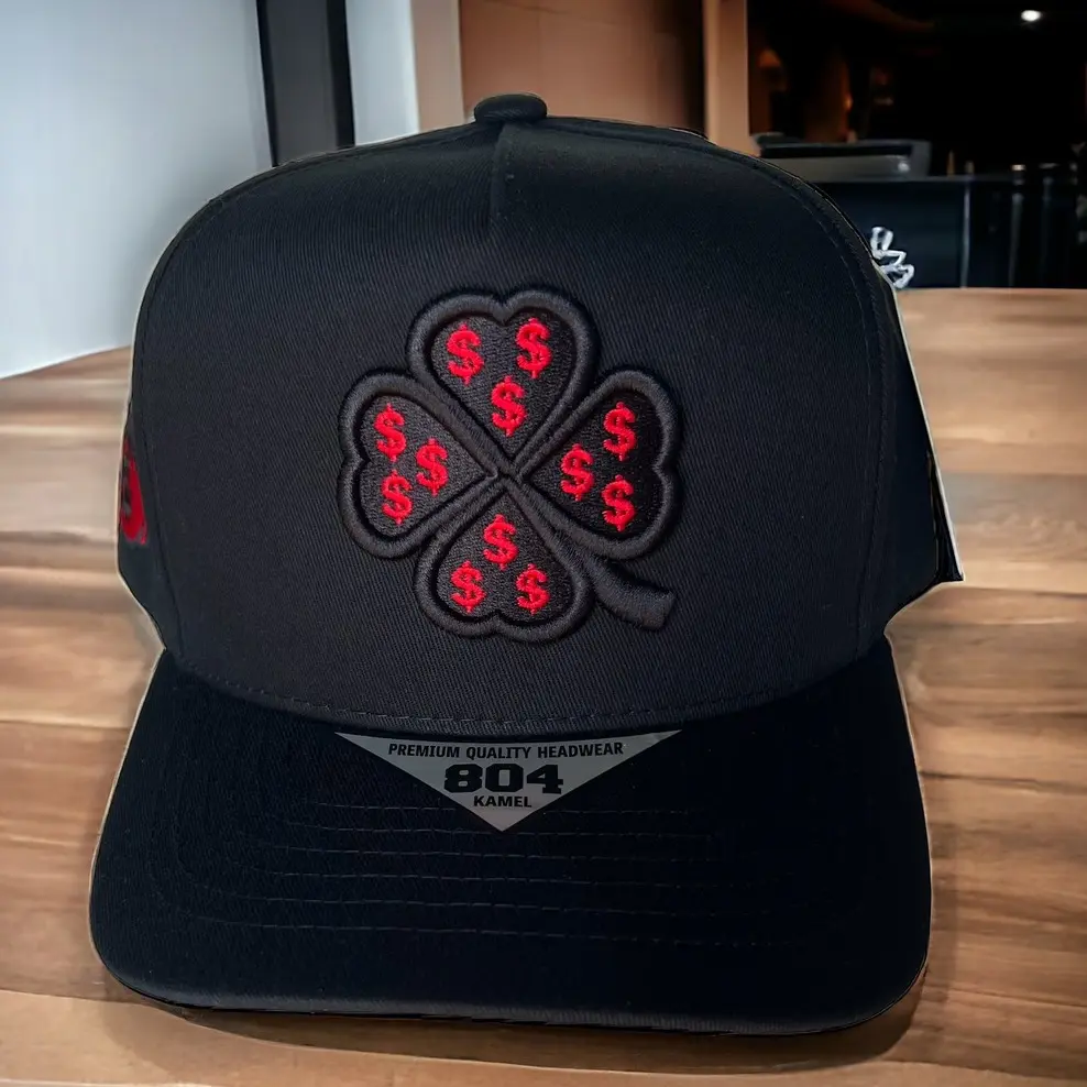 Unisex Size Clover Fashion Snapback Hat - Adjustable Cap, Flat Bill Snapback Hats, Fabric Cap