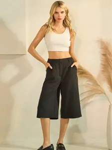 Wide Leg Bermuda Shorts