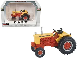 Case 930 Open Station Tractor Yellow and Orange 1/64 Diecast Model by SpecCast