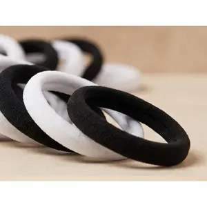 Solid Color High-Stretch Scrunchies, Minimalist Elastic Hair Ties for Women, Suitable for Thick Hair Daily Use