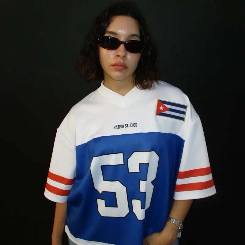 Country Jerseys - Oversized Boxy Fit Fashion Jerseys - Ayiti - Puerto Rico - Dominican Republic - Cuba - Panama - Colombia - Carribean Jerseys -  Sports Top