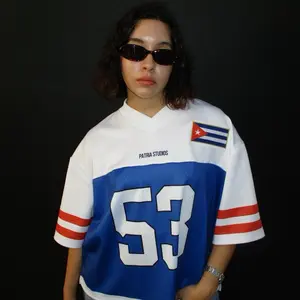 Country Jerseys - Ayiti - Puerto Rico - Dominican Republic - Cuba - Panama - Colombia -  Oversized Boxy Fit Fashion Jerseys - Carribean Jerseys -  Sports Top