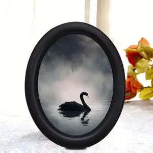 Dark Fog Swan Lake Surface Decoration, Serene Atmosphere Wall Decor, Creative Home Décor, Mdf Material, No Commercial Value