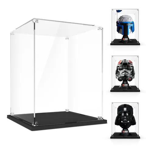 Display Case for  Star- Wars Helmet, Display Box Compatible with  Helmet 75429 76285 75349 75328 75304 75351 75327 76187 76182 76199