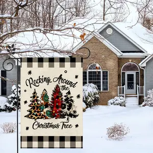 Christmas Garden Flag, Vertical Double-Sided Outdoor Decoration, Winter Snowflake Design, 12x18 Inch, Perfect Gift for Family & Friends
