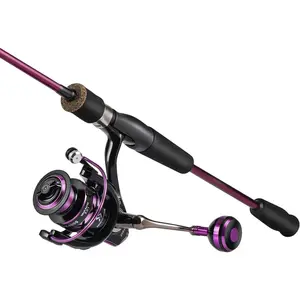 Fishing Rod and Reel Combo, Stainless Steel Guides Fishing Pole with Spinning Reel Combo for Saltwater and Freshwater