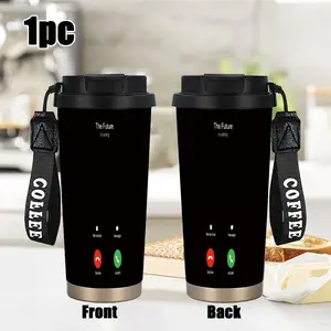 1pc 18oz Camping Outdoor Stainless Steel Insulated Travel Mug with Lid, Multipurpose Coffee Cup for Hot & Cold Beverages, Ideal for Office Use