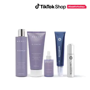 MONAT Hair Transformation Pack – IR Clinical Thickening Shampoo, Conditioner, Scalp Serum, REJUVENIQE Oil & REJUVABEADS Repair Treatment