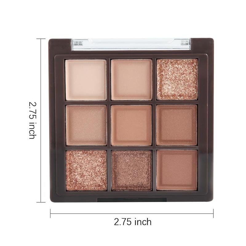 Brown Eye Shadow palette- Rose Gold Dark Brown Eyeshadow Palette Colorful, Matte Shimmer Highly Pigmented Nude Eyeshadow Palette Makeup Naturing-Looking Long Lasting2