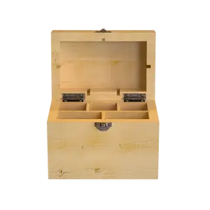5 Slotted Gold Silver & Platinum Jewelry Test Acid Bottles & Stones Storage Box