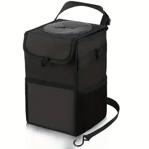 Car Trash Can Collapsible Leak-Proof With Lid 1.82 Gallon