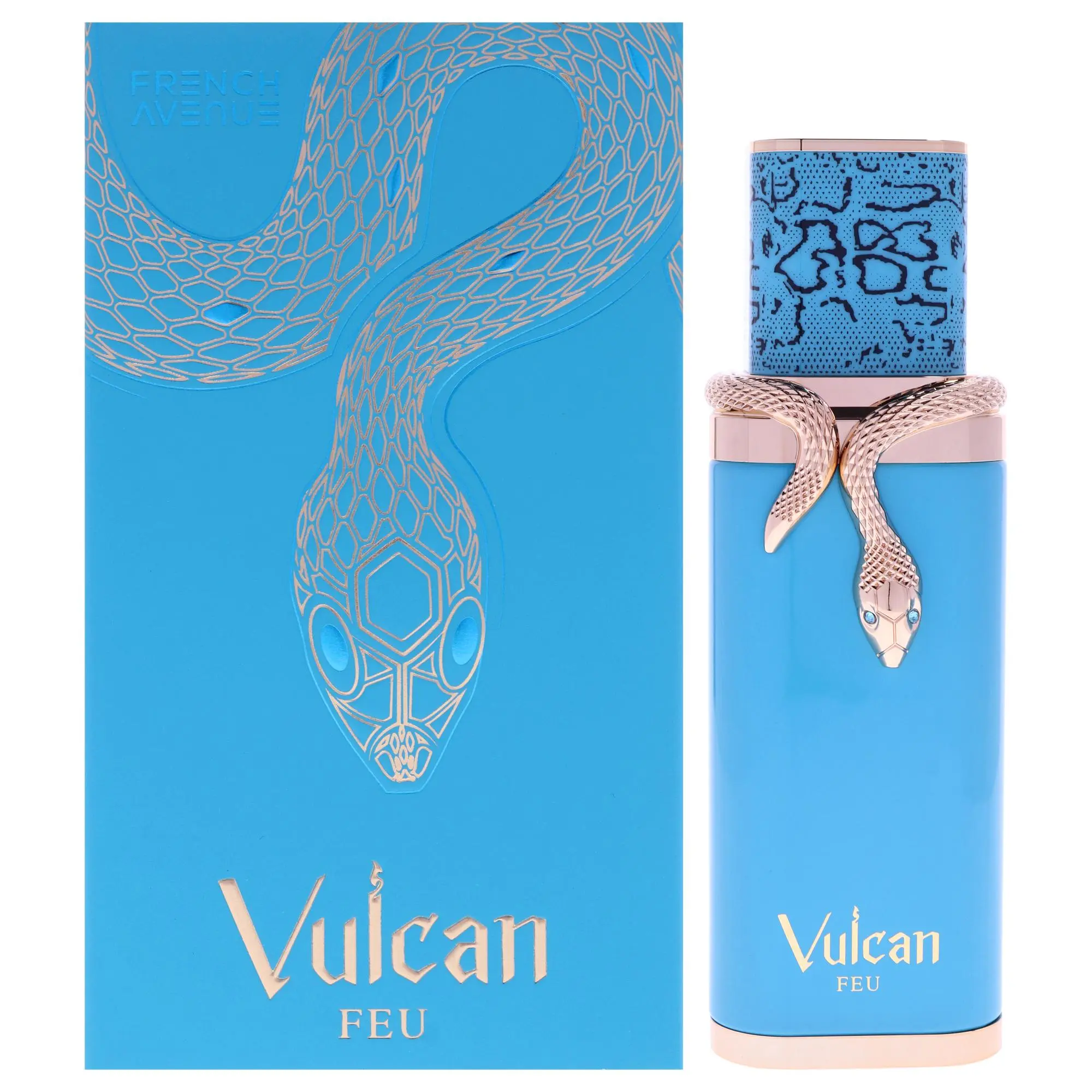 Fragrance World French Avenue Vulcan Feu Extrait De Parfum Unisex — Mango, Lemon, Ginger, 3.4 oz (100 ml) | oz floral scent, tonka bean scent, rhubarb, mango perfume, pink pepper, lemon perfume, jasmine, mango lemon, lemon ginger, ginger rhubarb, floral