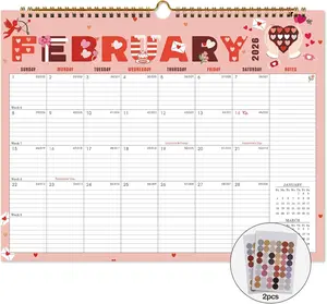 2026 Calendar 18 Monthly Wall Calendar 2026 from January 2026 to June 2027 14.8 x 11.5 Inches Thick Paper includes
