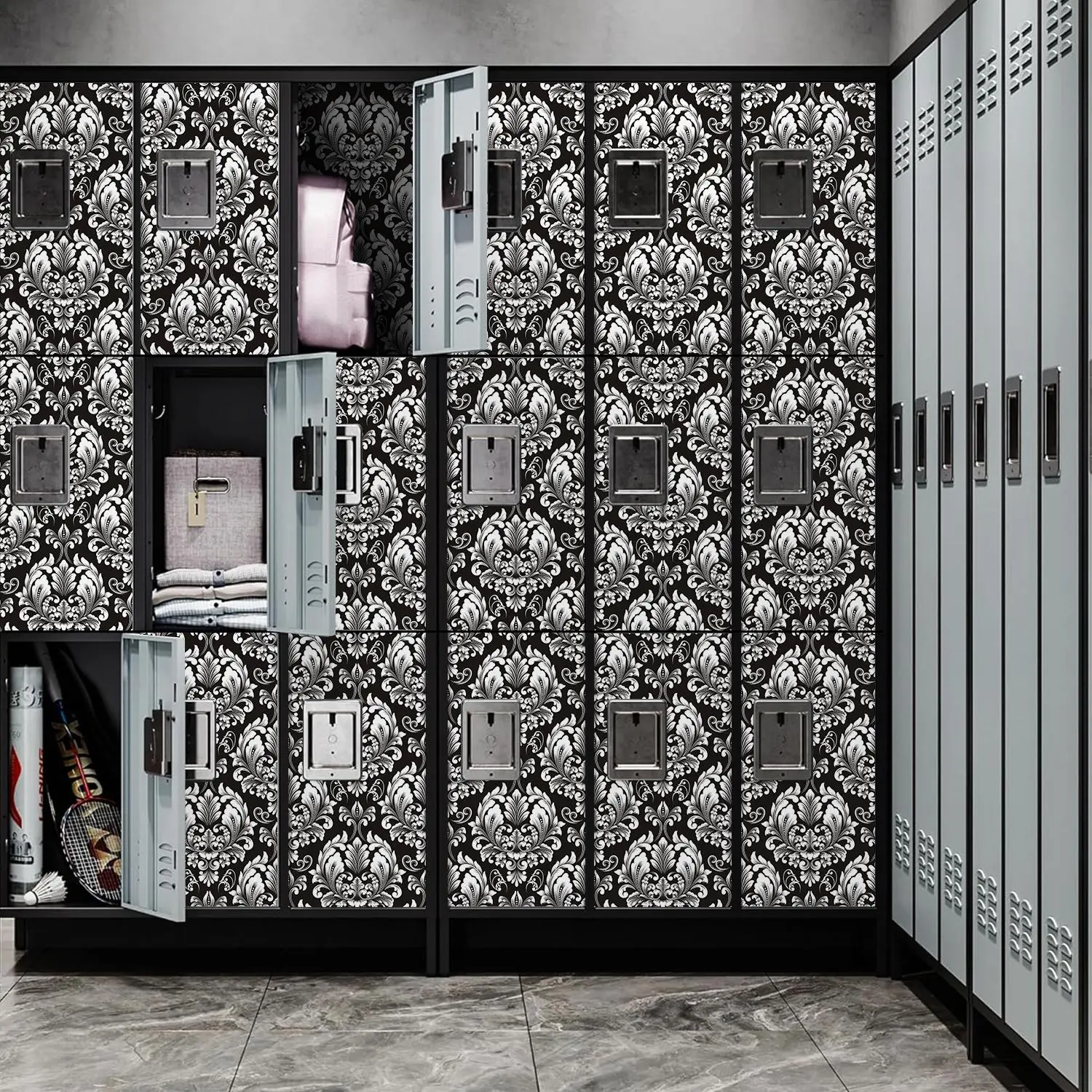 Floral Pattern Magnetic Wallpaper, 1 Count Removable Waterproof Wall Sticker, Decorative Sticker for Home School Office Dormitory
