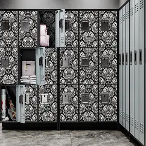 Floral Pattern Locker Magnetic Wallpaper, 1 Set Removable Waterproof Locker Magnetic Wallpaper, Home Decor for School Office Wall